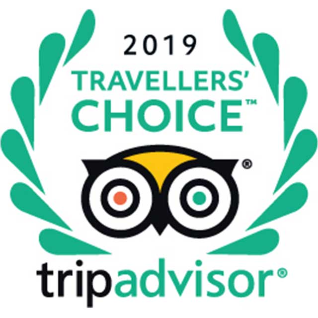 Travelers' Choice TripAdvisor 2019.