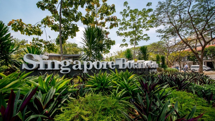 Beschilderung in den Singapore Botanic Gardens
