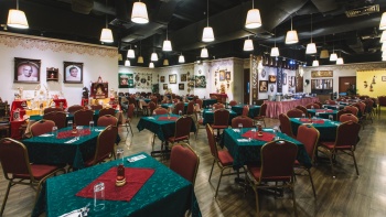 Interior shot of Annalakshmi’s dining hall