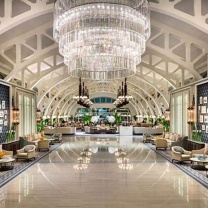 The interior lobby of AMOY by Far East Hospitality
