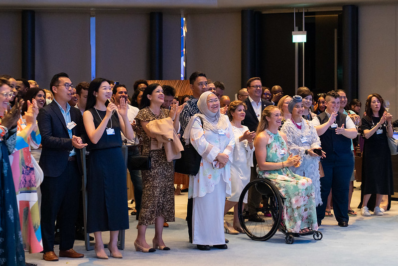 Welcome Reception: Connecting Leaders, Inspiring Change session at the Young Global Leaders Annual Summit 2024.