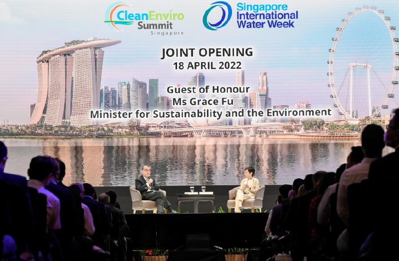 Joining banner - Grace Fu, Minister for Sustainability and the Environment, officiated SIWW 2022 as Guest-of-Honour.