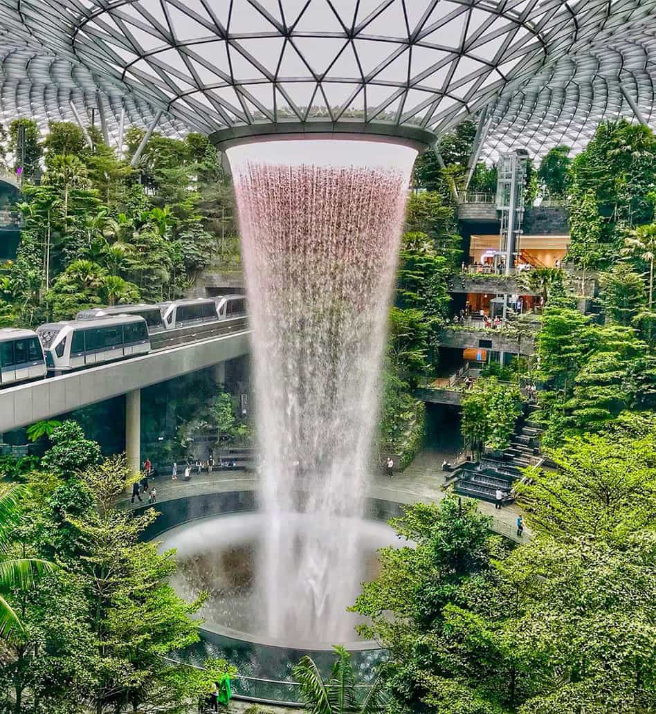 Jewel Changi Airport Waterfall Experience