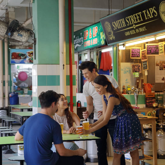 Shops from the Chinatown complex