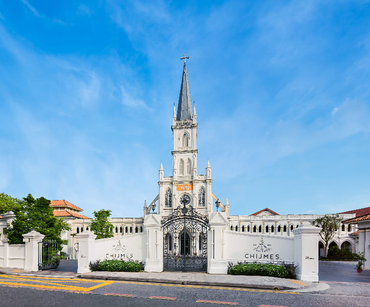 Landscape view of Chijmes, Singapore