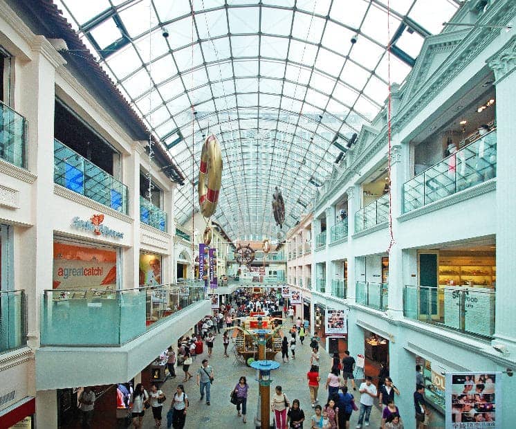 Inside the Civic District Shopping Mall