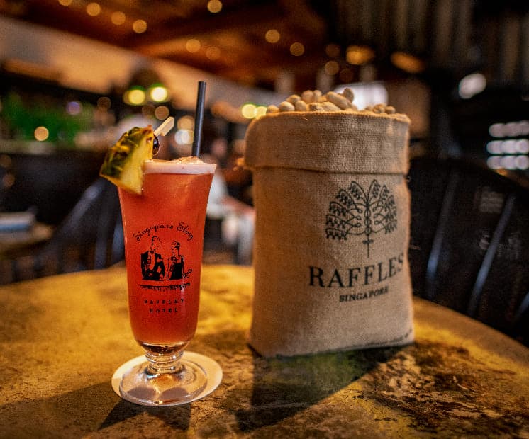 Famous Singapore Sling at the Raffles