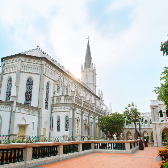  Landscape view of Chijmes, Singapore