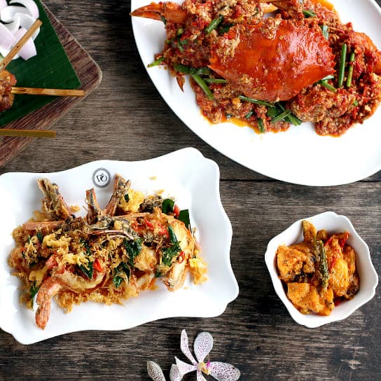 Delicious local cuisine at Violet Oon