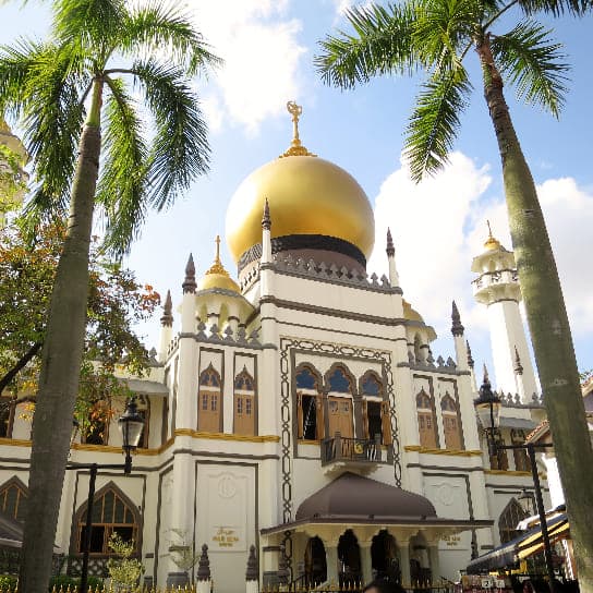 The Iconic Golden dome of Sultan Mosque