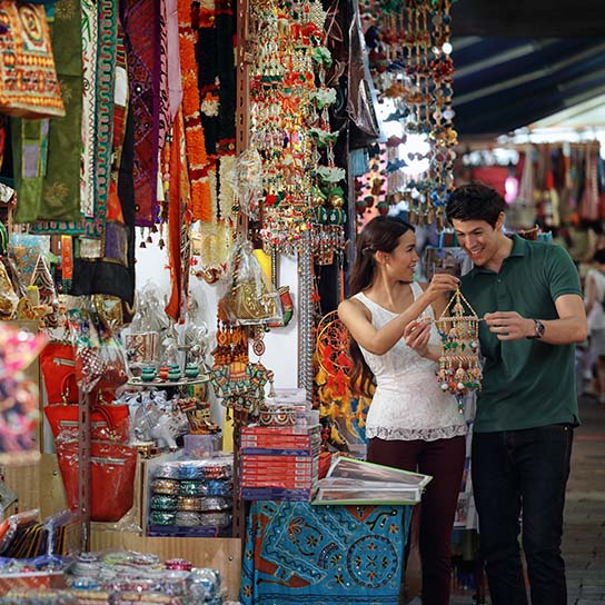 Decoration shops at Little India