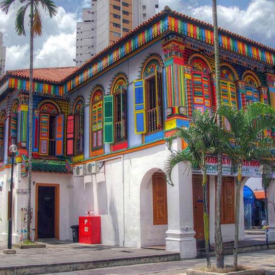 Colourful Tan Teng Niah Houses at Little India