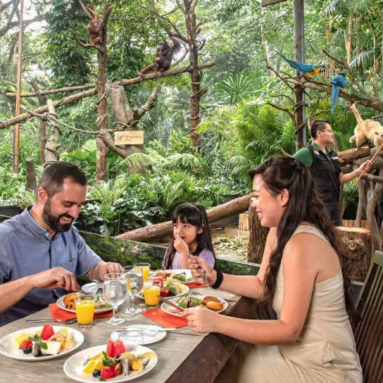 Breakfast in Mandai Wildlife