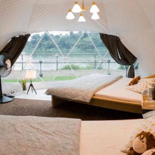 Lavish Tent house in a wild