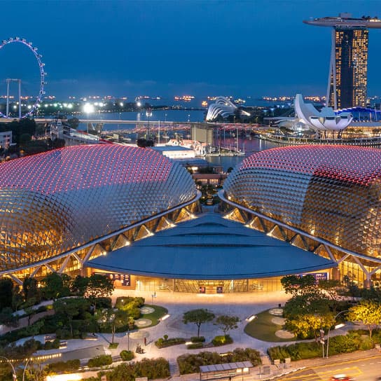 Breathtaking view of the Esplanade Mall