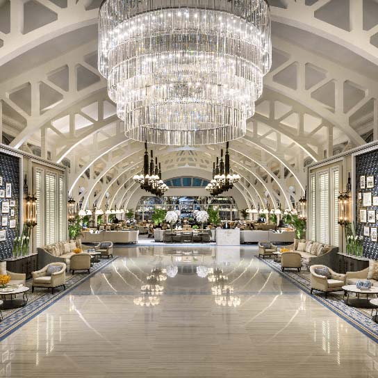 Internal view of the fullerton bay hotel