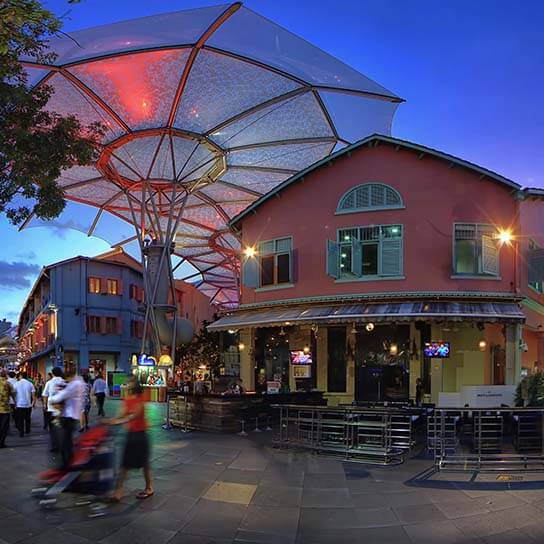Clarke Quay Street Stalls in Singapore
