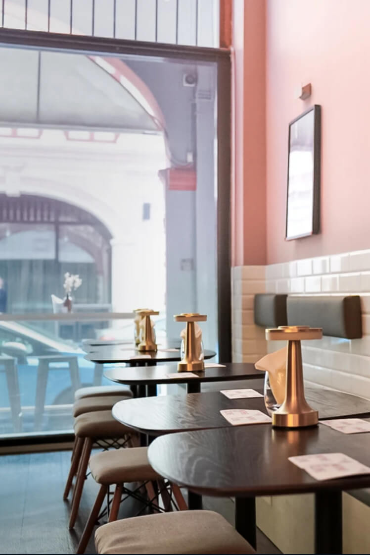 Inside view of Nutmeg & Clove restaurant
