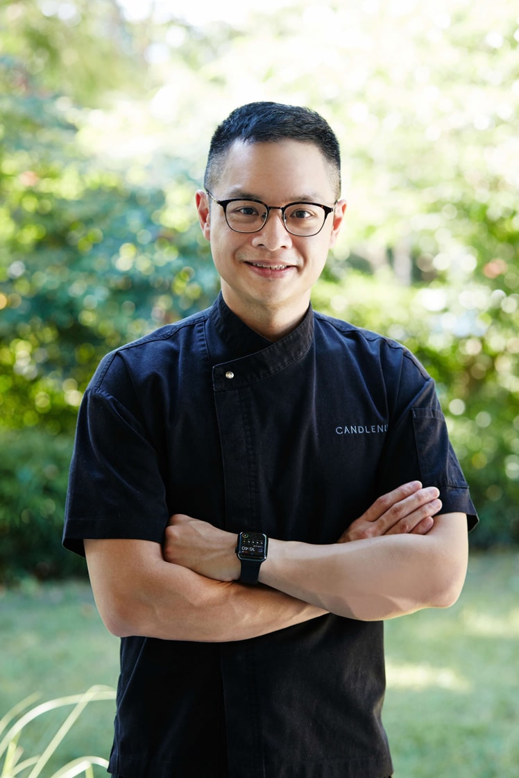 Candlenut restaurant chef Malcom in action