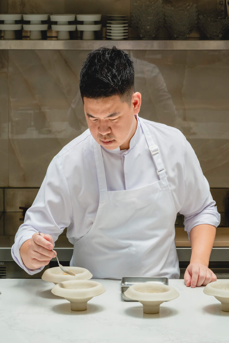 Born restaurant chef Zor Tan in action