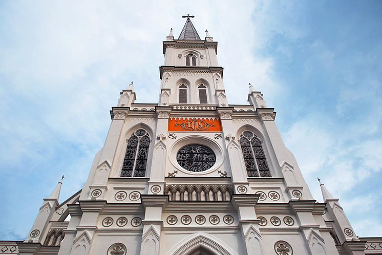 Landscape view of Chijmes, Singapore