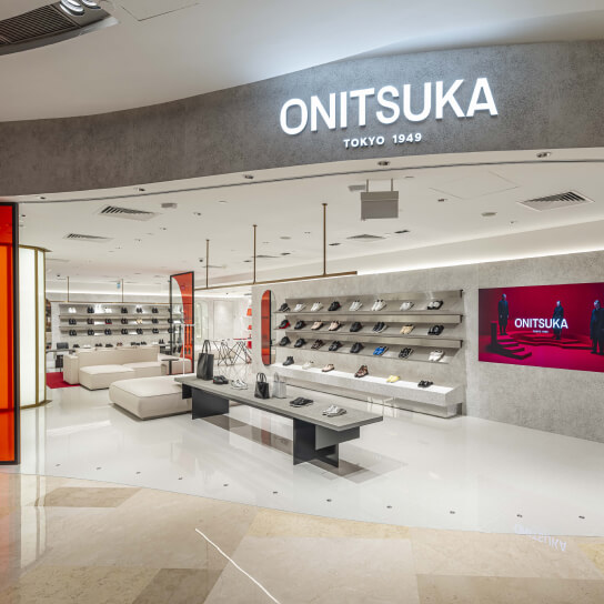 'Onitsuka' Japanese footwear brand store in SIngapore
