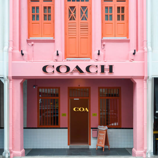 Coach play Singapore shophouse