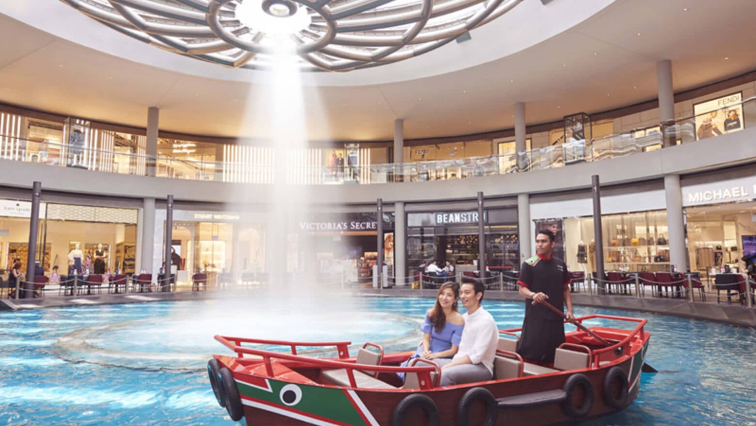Traditional boat 'Sampan'  Rides at Marina Bay Sands