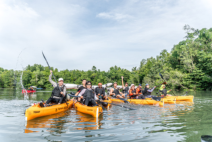 Ubin Bisect Group Kayaking