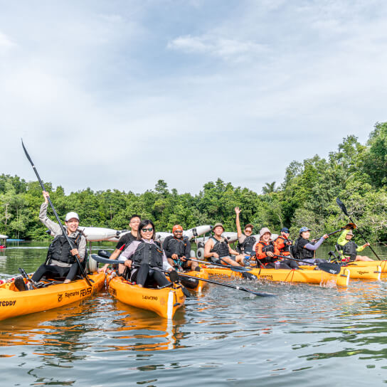 Kayak Sailing, Nature & Food
