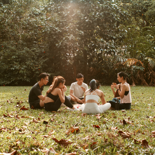 Forest bathing session at XIU nature connection