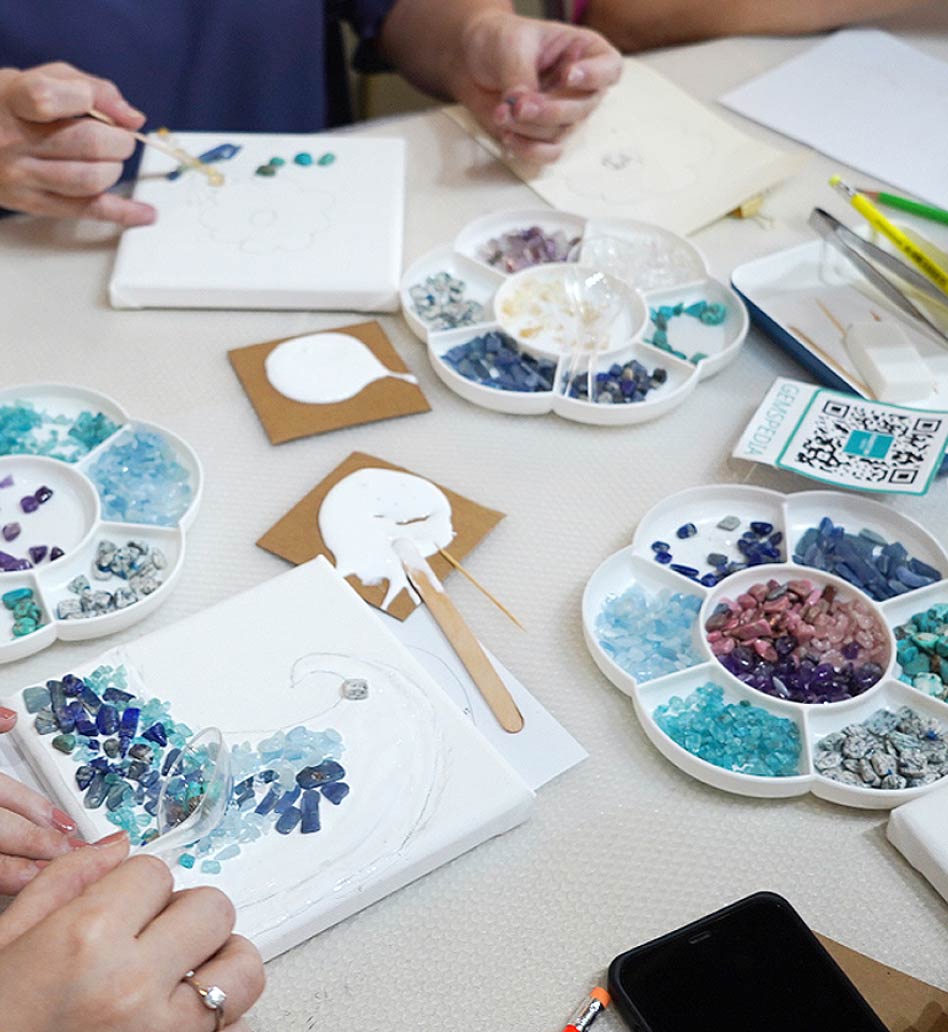 Wellness Experience at Gemstory's Studio, a Gem art workshops