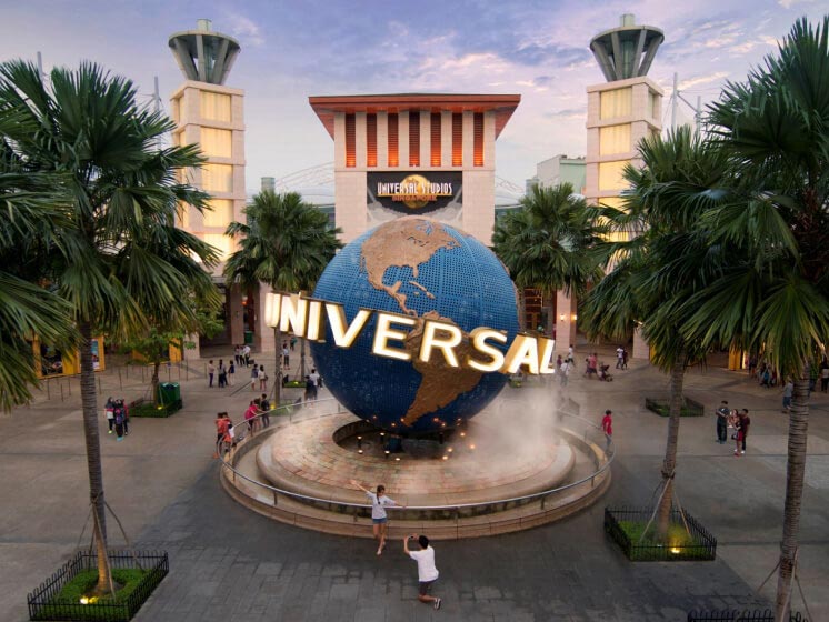 World famous Universal Studio in Singapore