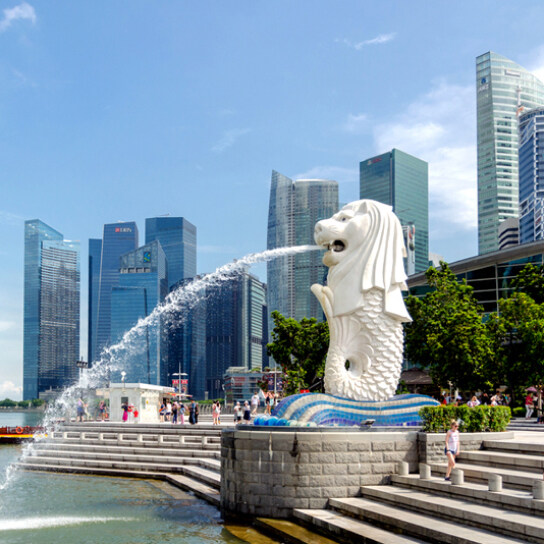 The Iconic Merlion statue