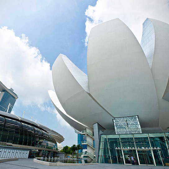 Lotus inspired ArtScience Museum