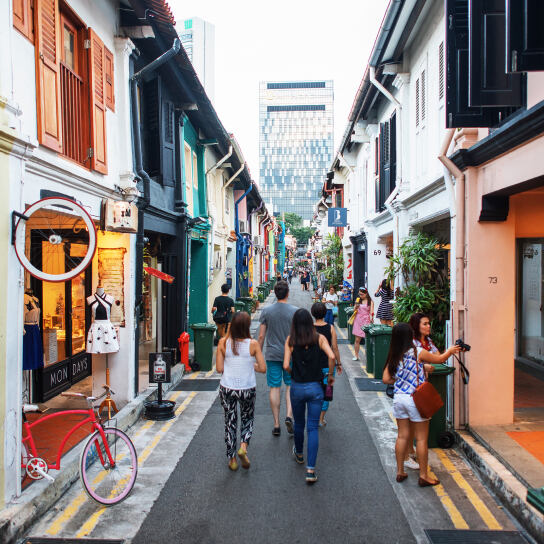 Haji Lane, a bustling narrow & colourful lane