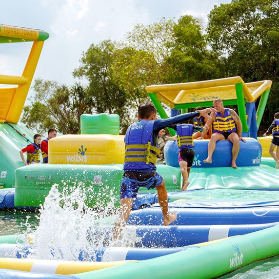 Hydrodash, first floating aquapark
