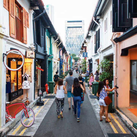 Haji Lane, a bustling narrow & colourful lane