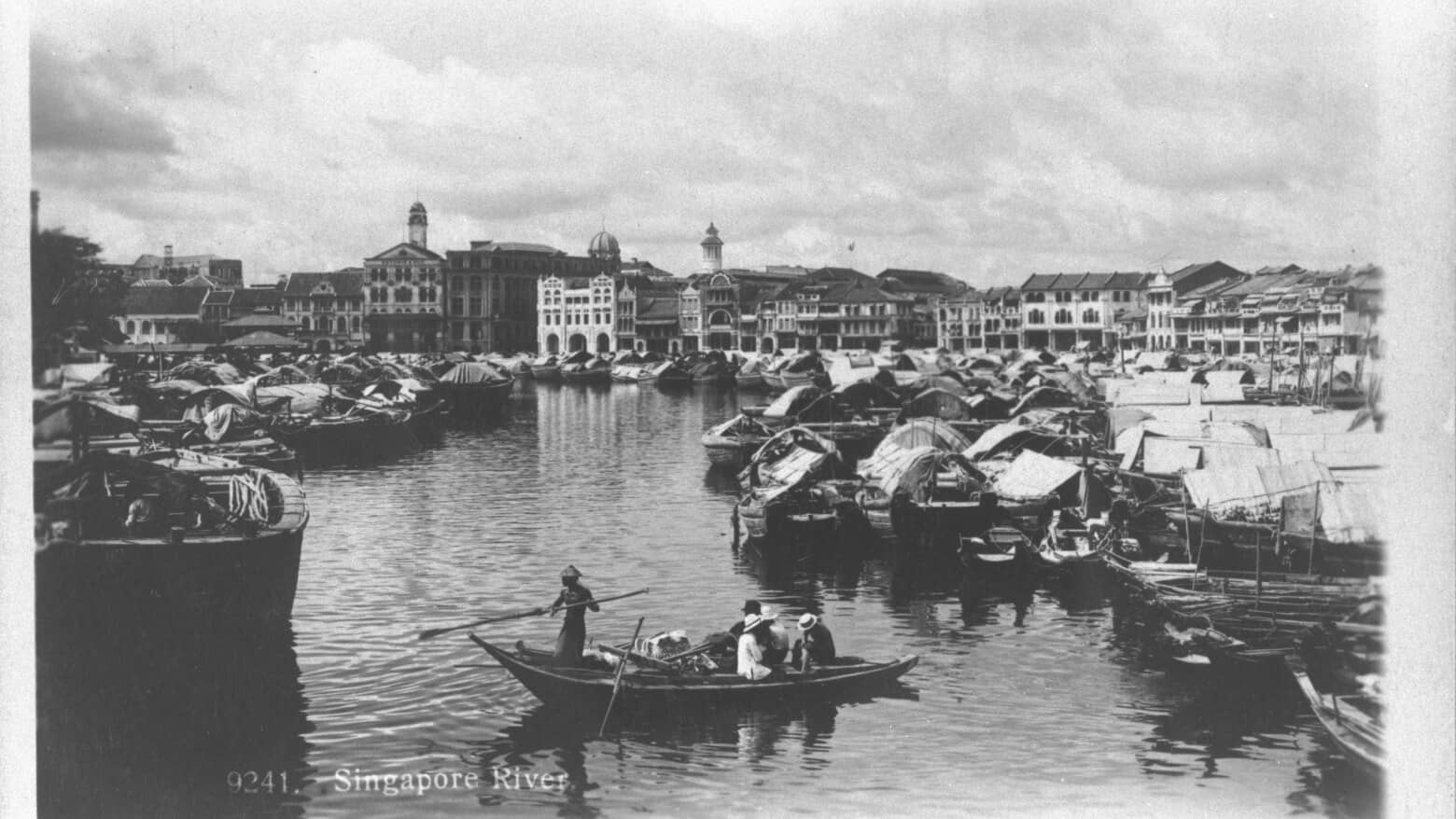 An old photo of Singapore river​
