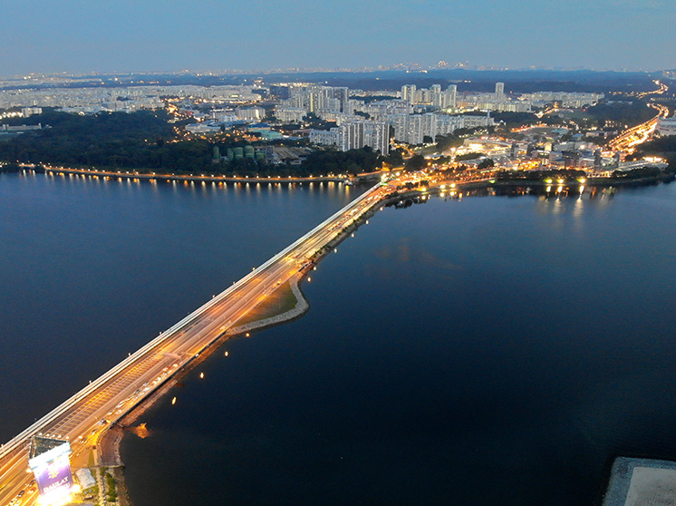 Enter in Singapore from West Malaysia by land