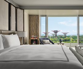 Hotel room with Supertree Grove view