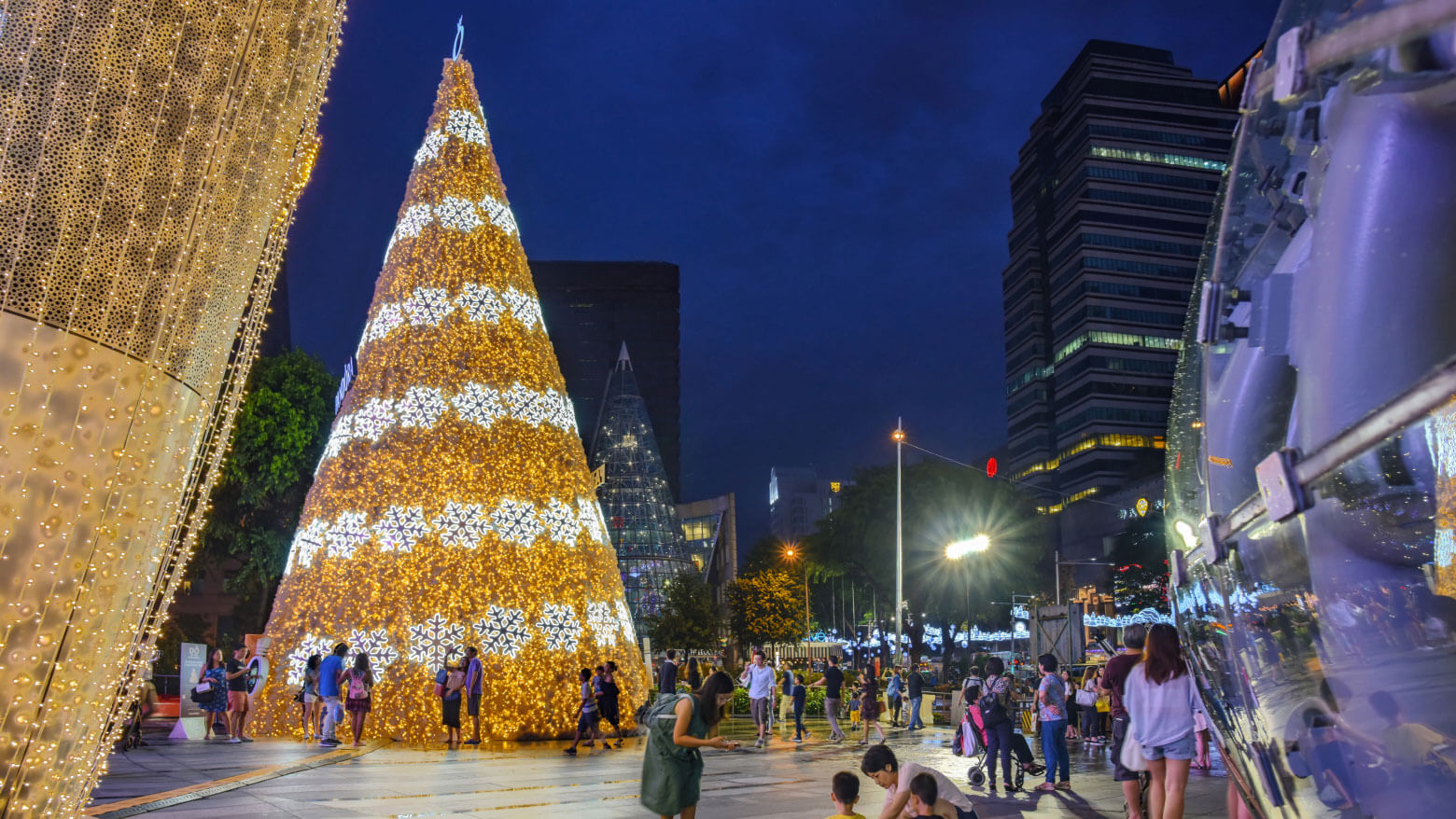 Christmas celebration along Orchard Road