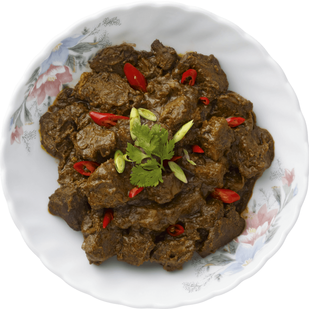 Rendang, a traditional Malay delicacies