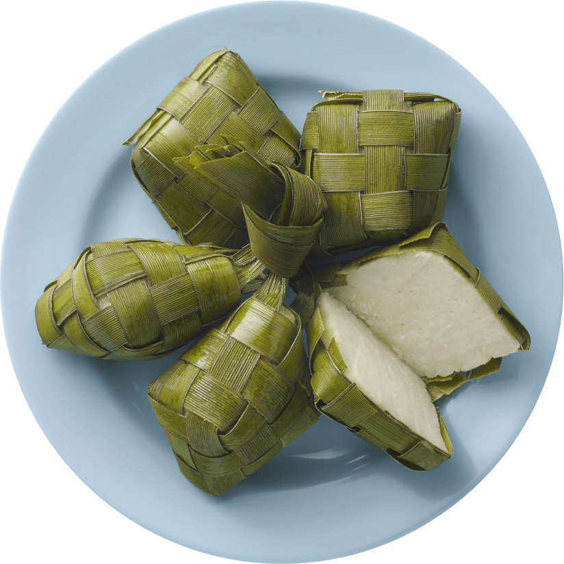 Ketupat, a traditional Malay dish