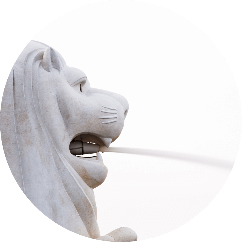 'Merlion', the national symbol of Singapore