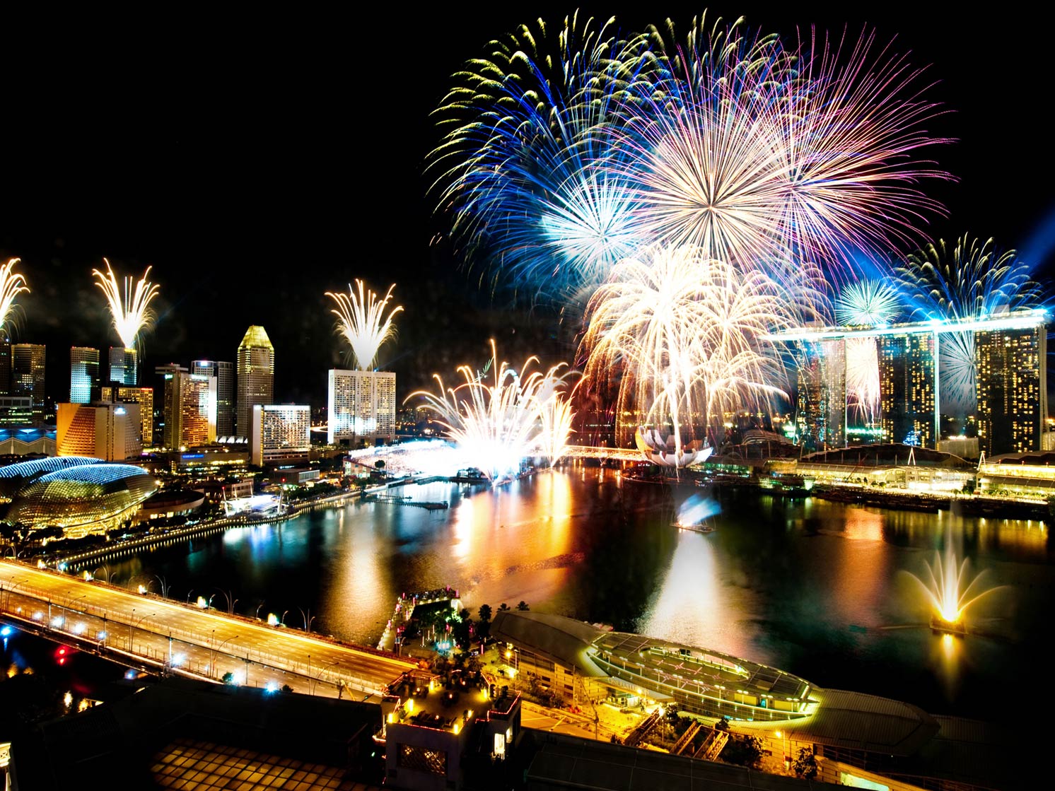 Fireworks at Marina Bay