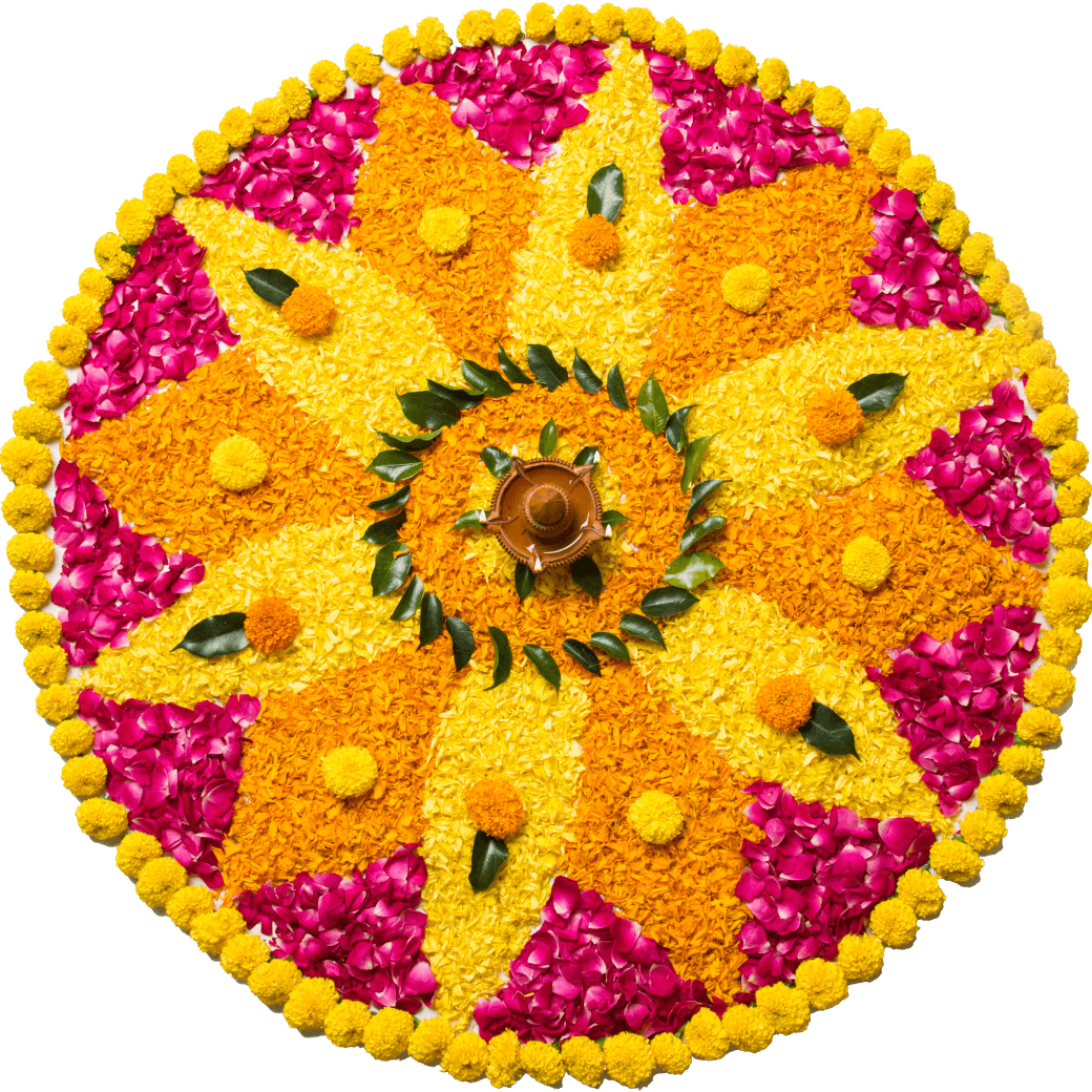 Traditional flowers decoration 'Rangoli'