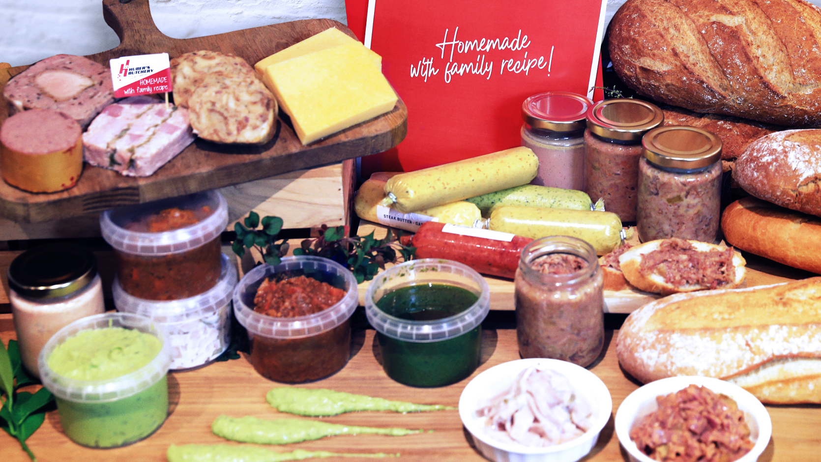 Products from Huber's Butchery