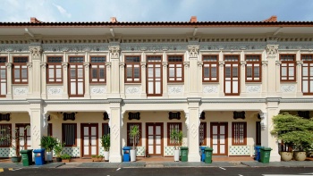 Ladenzeile im Bezirk Joo Chiat/Katong