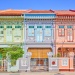 Eine Reihe von Shophouses in Katong-Joo Chiat